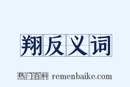 翔反义词是什么意思的图片